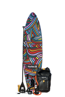 Hurley Phantomtour Colorwave 10’6" Inflatable Paddle Board Package