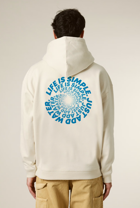 Aquaplanet Organic Cotton Just Add Water Oversize Hoodie  - Spiral Edition
