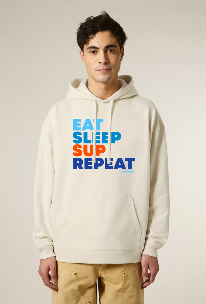 Aquaplanet Organic Cotton Eat, Sleep SUP Repeat Oversize Hoodie