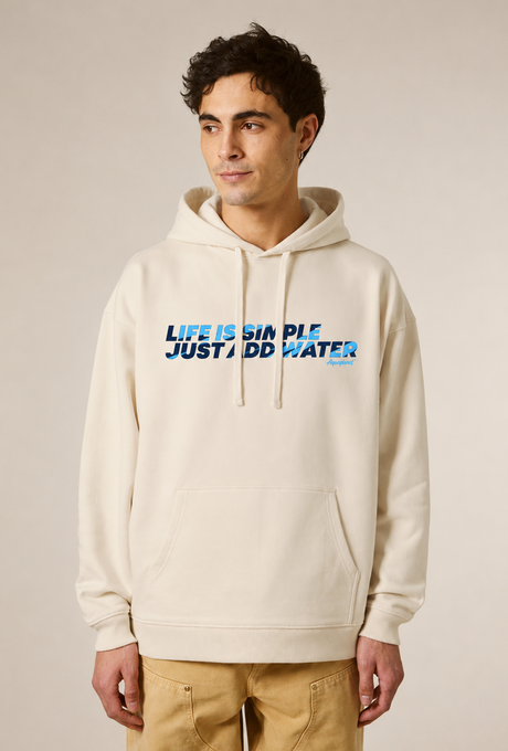 Aquaplanet Organic Cotton Life Is Simple Oversize Hoodie