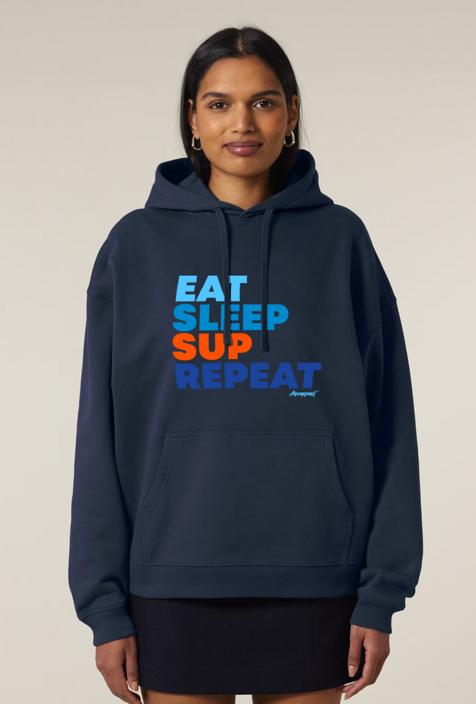 Aquaplanet Organic Cotton Eat, Sleep SUP Repeat Oversize Hoodie