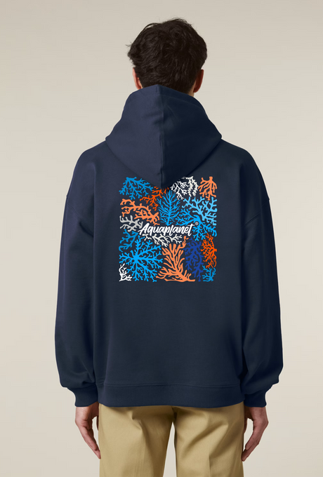 Aquaplanet Organic Cotton Coral Oversize Hoodie