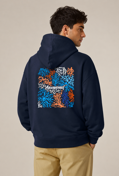 Aquaplanet Organic Cotton Coral Oversize Hoodie
