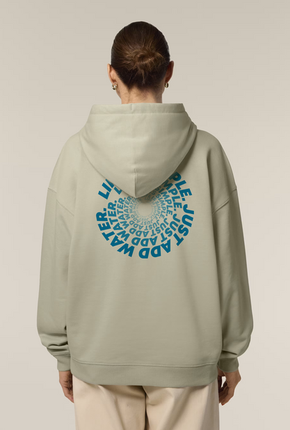 Aquaplanet Organic Cotton Just Add Water Oversize Hoodie  - Spiral Edition