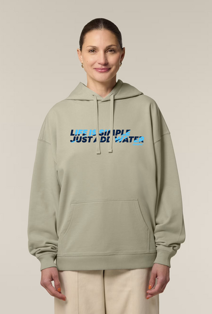 Aquaplanet Organic Cotton Life Is Simple Oversize Hoodie