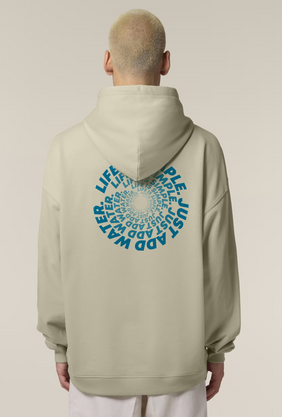 Aquaplanet Organic Cotton Just Add Water Oversize Hoodie  - Spiral Edition