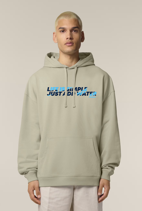 Aquaplanet Organic Cotton Life Is Simple Oversize Hoodie