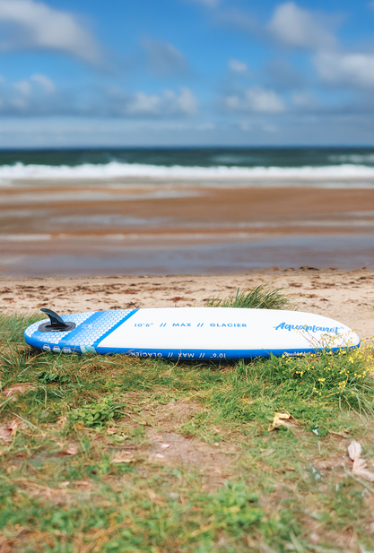 Aquaplanet MAX 10’6″ Inflatable Paddle Board Package - Glacier