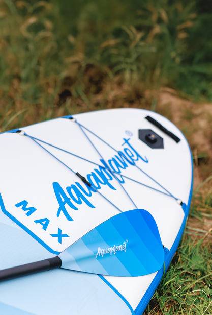 Aquaplanet MAX 10’6″ Inflatable Paddle Board Package - Glacier