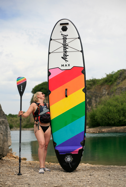 Aquaplanet MAX 10’6″ Inflatable Paddle Board Package - Prism