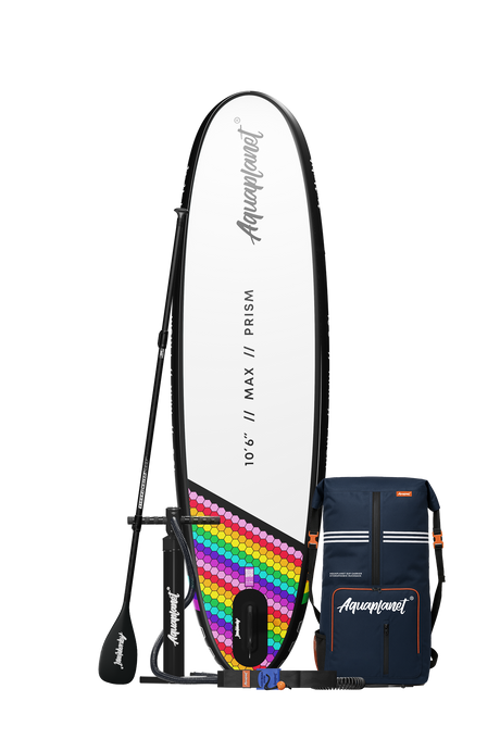 Aquaplanet MAX 10’6″ Inflatable Paddle Board Package - Prism
