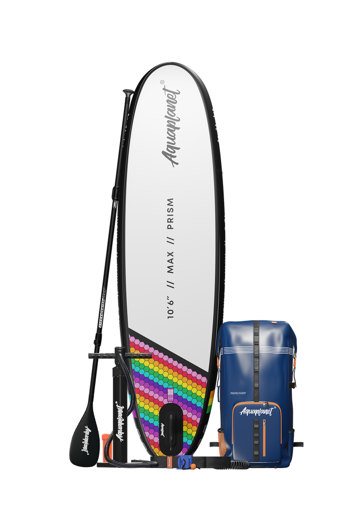 Aquaplanet MAX 10’6″ Inflatable Paddle Board Package - Prism