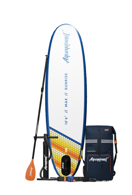 Aquaplanet MAX 10’6″ Inflatable Paddle Board Package - Sunrise