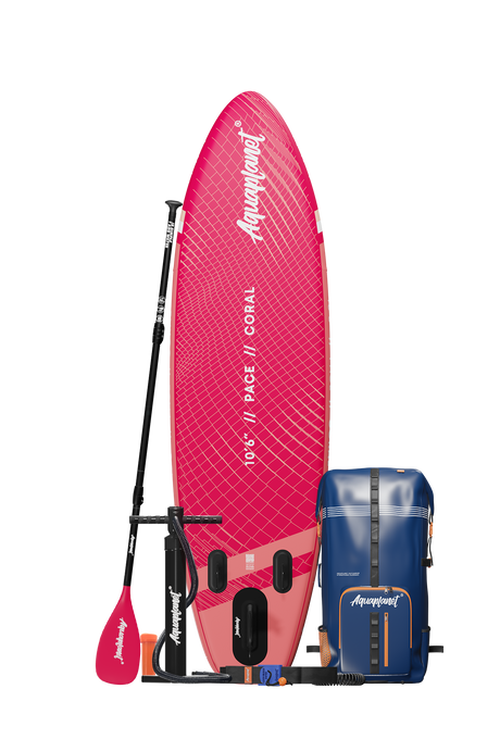 Aquaplanet PACE 10'6" Inflatable Paddle Board Package - Coral