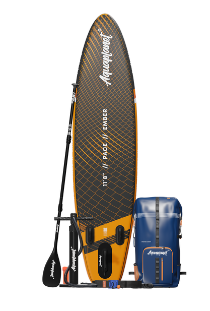 Aquaplanet PACE Plus 11'8" Inflatable Paddle Board Package - Ember