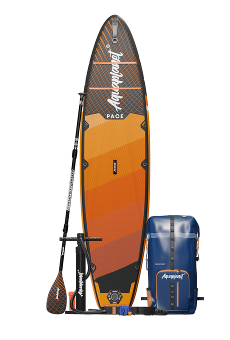 Aquaplanet PACE Plus 11'8" Inflatable Paddle Board Package - Ember