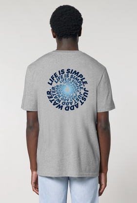 Aquaplanet Organic Cotton Just Add Water T-Shirt - Spiral Edition