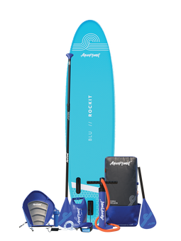 Aquaplanet ROCKIT 10’2" Inflatable Paddle Board/Kayak Package - Blue