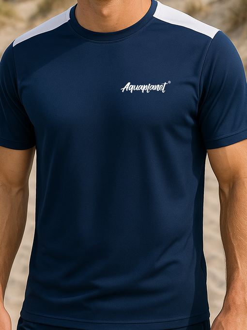 Aquaplanet Navy Quick Dry T-Shirt (Unisex)
