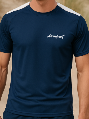 Aquaplanet Navy Quick Dry T-Shirt (Unisex)