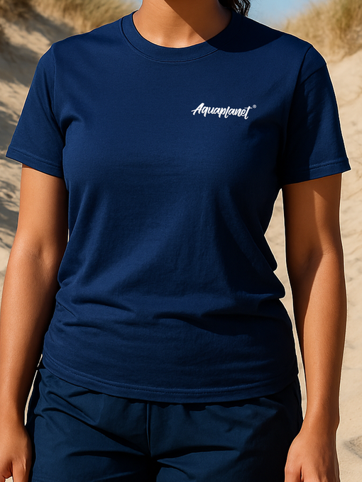 Aquaplanet Logo Premium Cotton T-Shirt - Women's