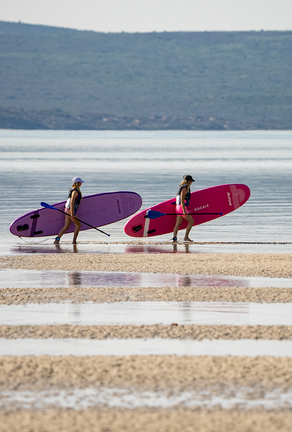 Aquaplanet ROCKIT 10’2" Inflatable Paddle Board/Kayak Package - Pink