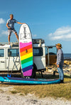 Aquaplanet MAX 10’6″ Inflatable Paddle Board Package - Rainbow