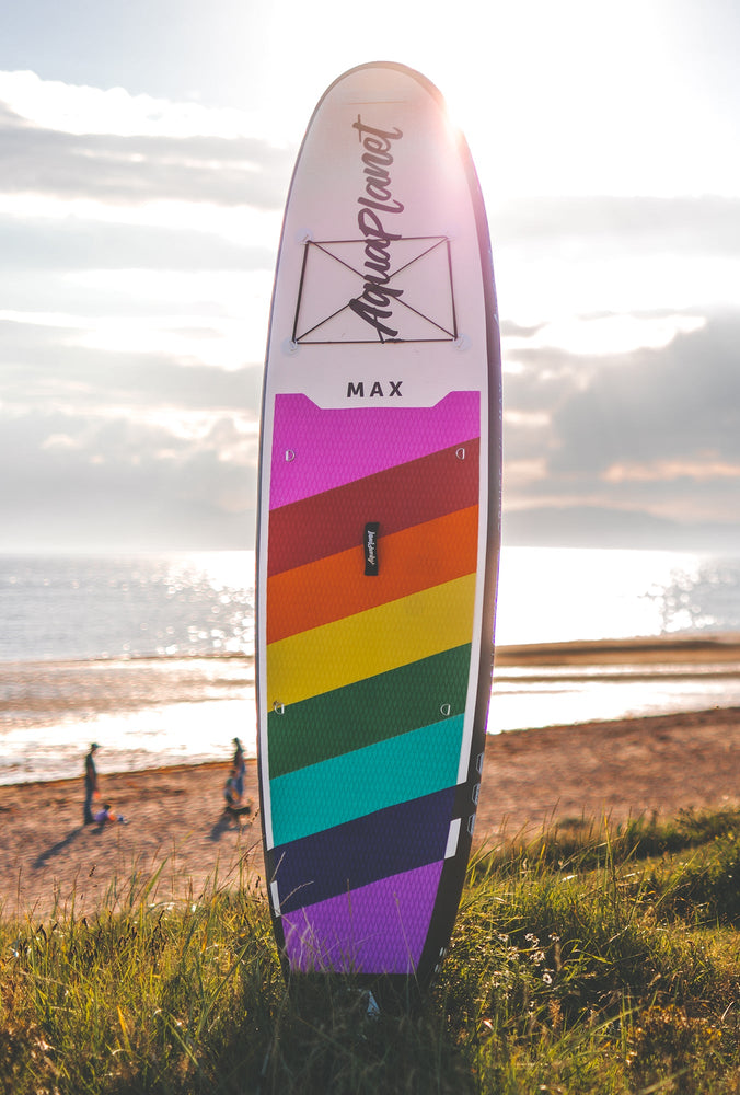 Board Only | Aquaplanet MAX 10’6″ Inflatable Paddle Board - Rainbow