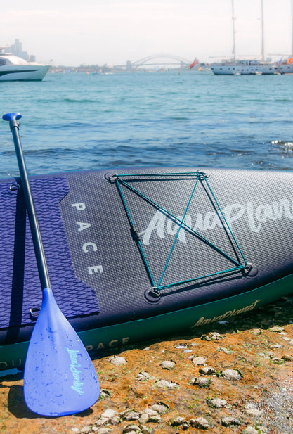 Aquaplanet PACE 10’6″ Inflatable Paddle Board Package - Teal/Midnight