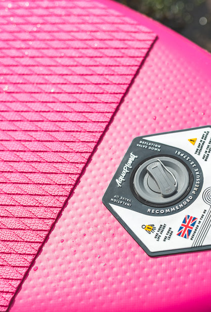 Aquaplanet ROCKIT 10’2" Inflatable Paddle Board/Kayak Package - Pink