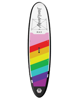 Board Only | Aquaplanet MAX 10’6″ Inflatable Paddle Board - Rainbow