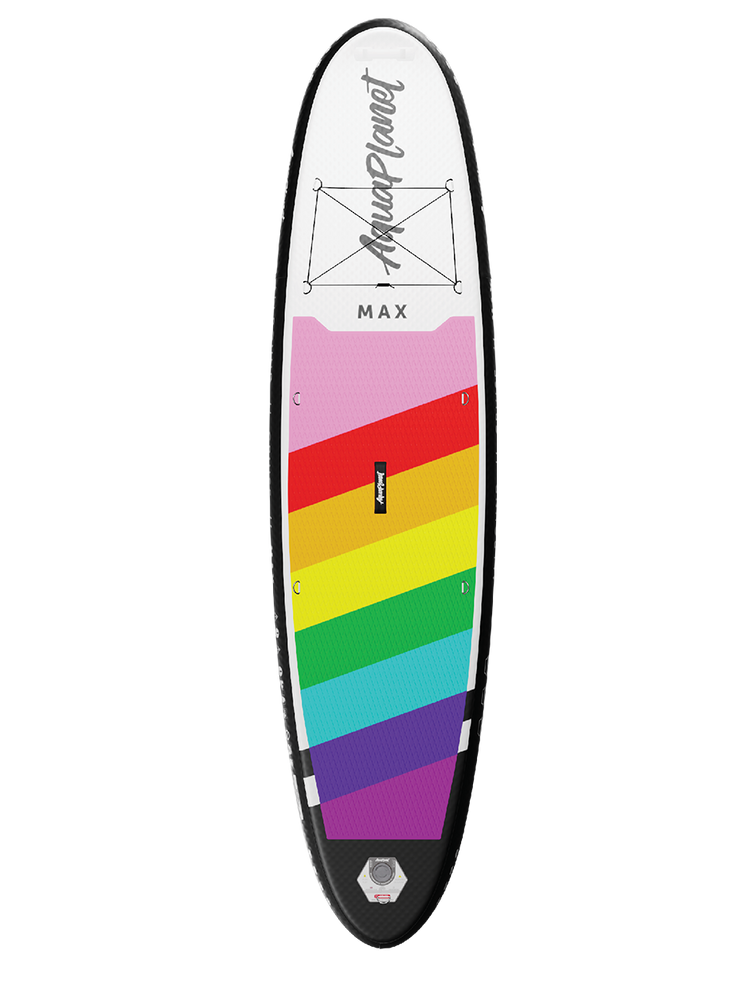 Board Only | Aquaplanet MAX 10’6″ Inflatable Paddle Board - Rainbow