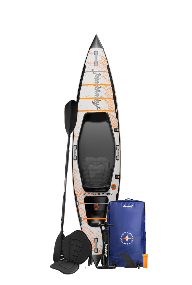 Aquaplanet YAK X1 Inflatable Dropstitch Kayak Package – 12'6