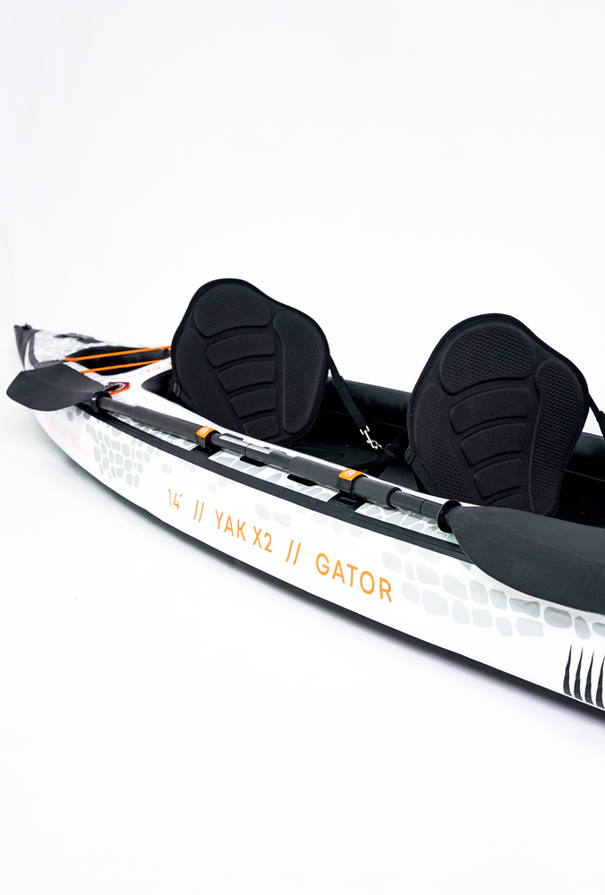 Aquaplanet YAK X2 Inflatable Dropstitch Kayak Package - 14' Two Person