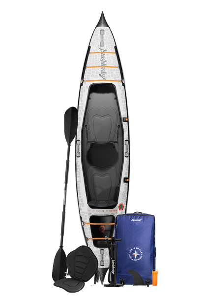 Aquaplanet YAK X2 Inflatable Dropstitch Kayak Package - 14' Two Person