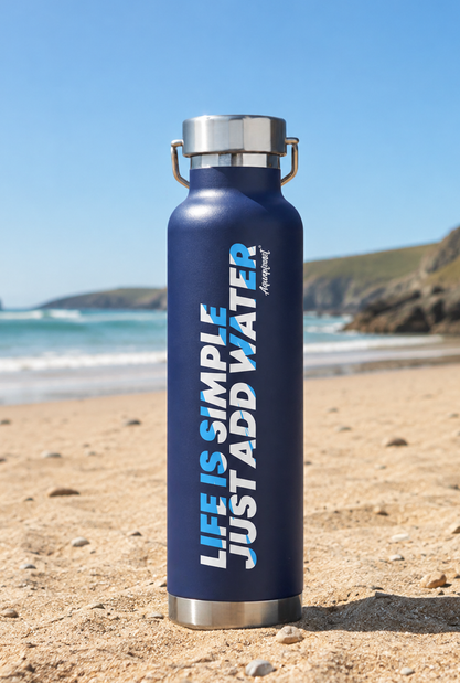 Aquaplanet Stainless Steel Water Bottle - Life Is Simple