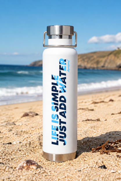 Aquaplanet Stainless Steel Water Bottle - Life Is Simple