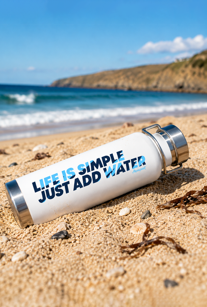 Aquaplanet Stainless Steel Water Bottle - Life Is Simple