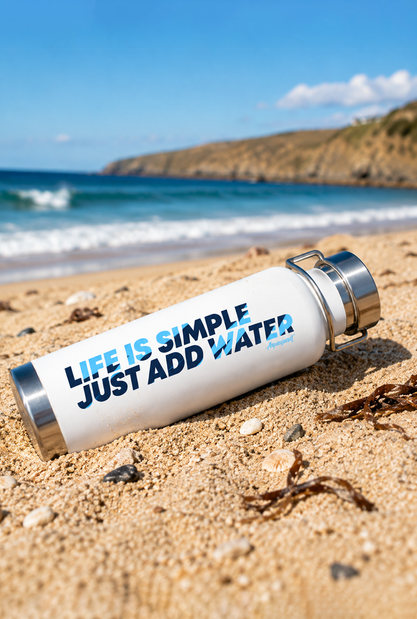 Aquaplanet Stainless Steel Water Bottle - Life Is Simple