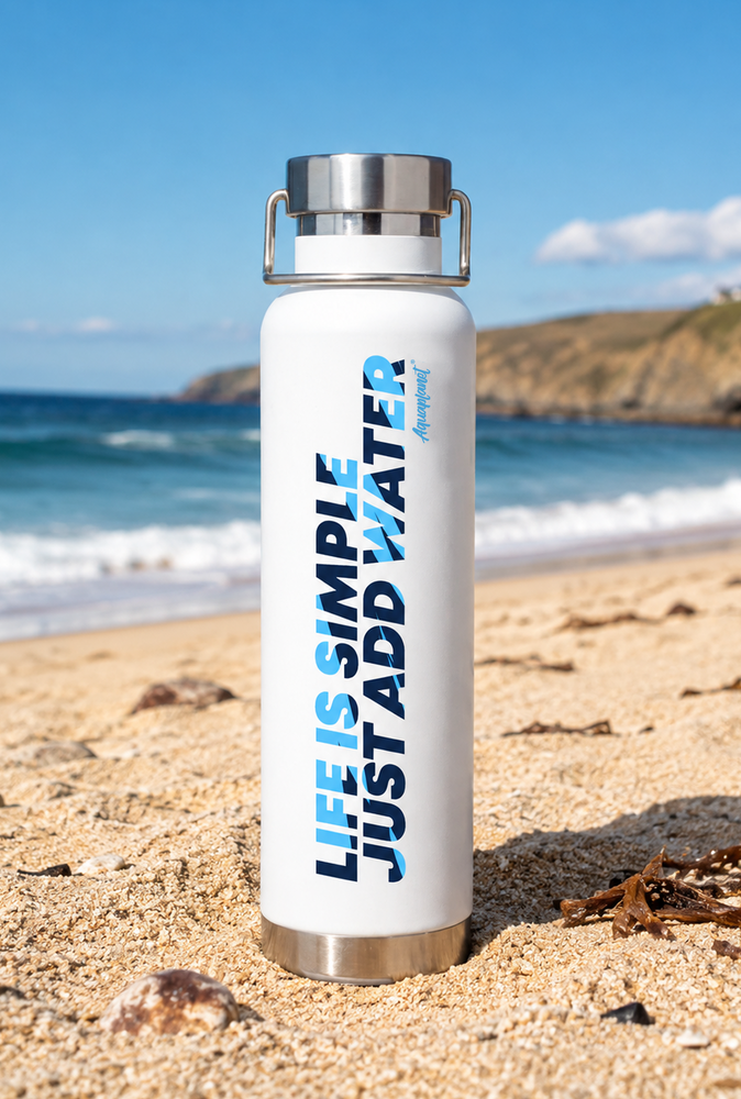 Aquaplanet Stainless Steel Water Bottle - Life Is Simple