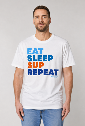 Aquaplanet Organic Cotton Eat, Sleep SUP Repeat T-Shirt