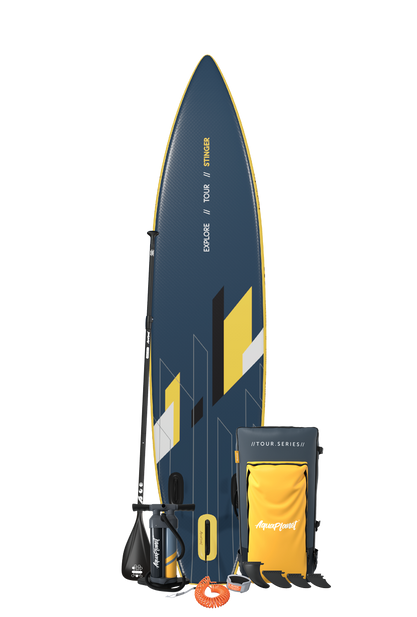 Aquaplanet STINGER Explorer 12'8" Inflatable Paddle Board Package