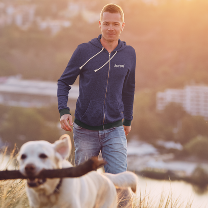 Aquaplanet Navy Eco Hoodie (Unisex)