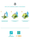 RBX Quick Setup Family Size Beach And Activity Tent